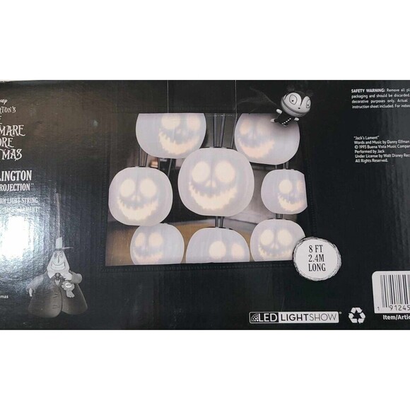 Nightmare Before Christmas Jack Skellington Halloween EMOTEGLOW Lightshow Music - Picture 4 of 4